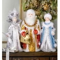 thumbnail image 7 of STP Goods Snow Maiden in Blue Fur Coat Collectible Doll 11” (28 cm) Snow Maiden Christmas Figurine Holiday Décor Xmas Standing Decoration Xmas Figure Doll Decoration, Blue White Silver, 7 of 7