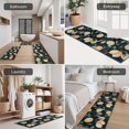 thumbnail image 5 of Yellow Lemon Fruit Leaves Black Pattern Kitchen Rugs Sets Of 3,Kitchen Runner Rugs Non Skid Washable,Decorative Kitchen Floor Mats for Kitchen,Sink,Laundry,17"x30"+ 17"x47" + 17"x59", 5 of 6