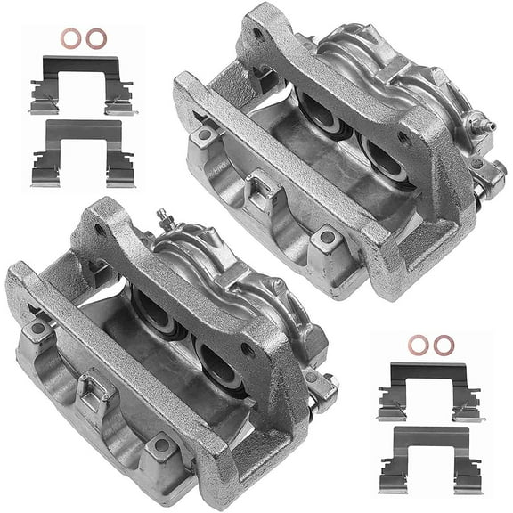 A-Premium Disc Brake Caliper Assembly Compatible with Pontiac G8 2008-2009 V6 3.6L Base Front Left and Right Side 2-PC Set