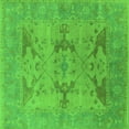 thumbnail image 1 of Ahgly Company Indoor Square Oriental Green Industrial Area Rugs, 6' Square, 1 of 4