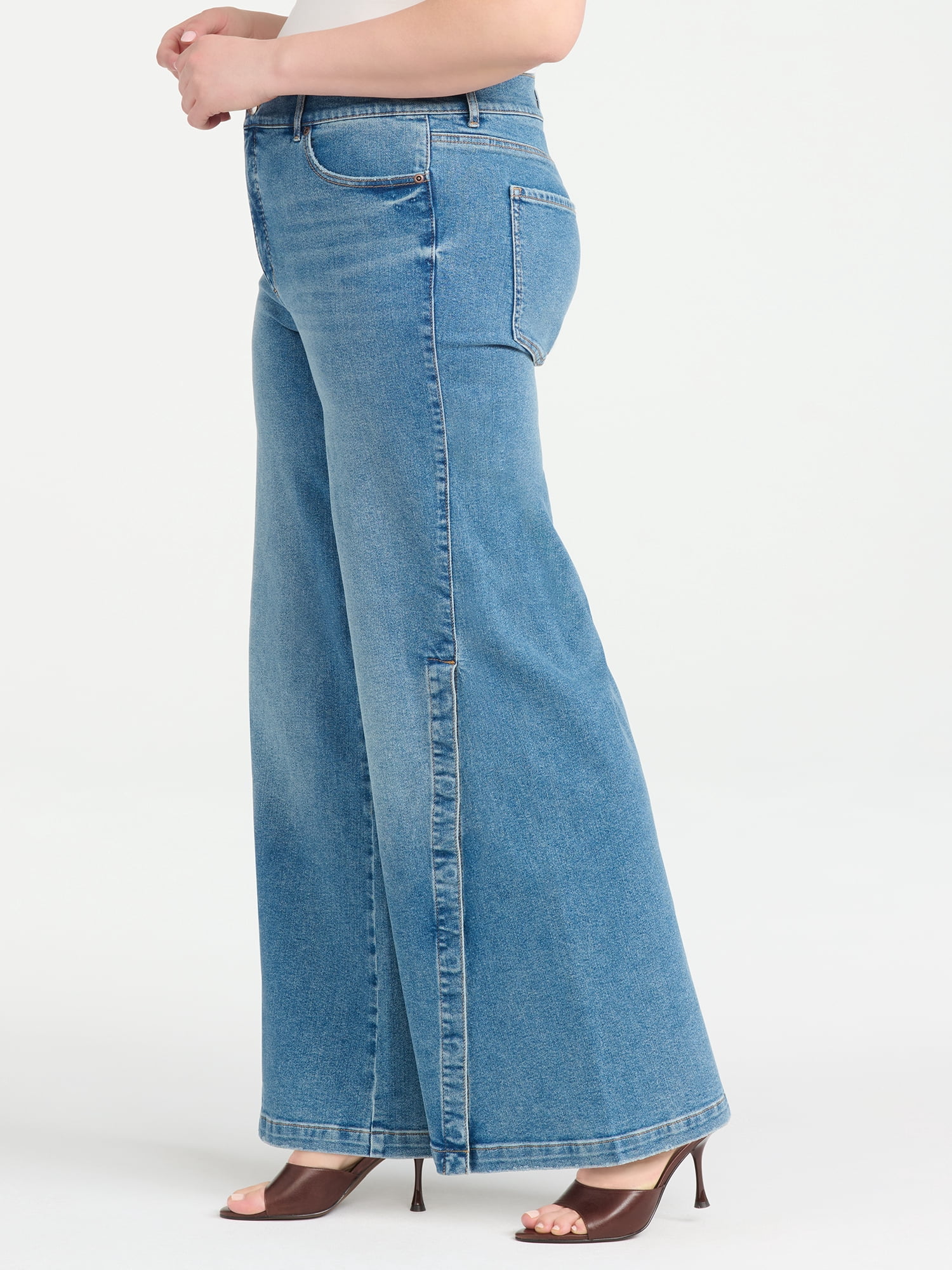 Sofia Vergara Women's and Women's Plus Size Margot Snap Wide Leg Sizes 0-26W