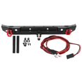 thumbnail image 2 of RC Car Rear Bumper Guard, with LED Light RC Car Rear Bumper Front Rear Bumper,  185mm for 1/10 RC Car RC Crawler Car RC Car Model RC Vehicle, 2 of 7