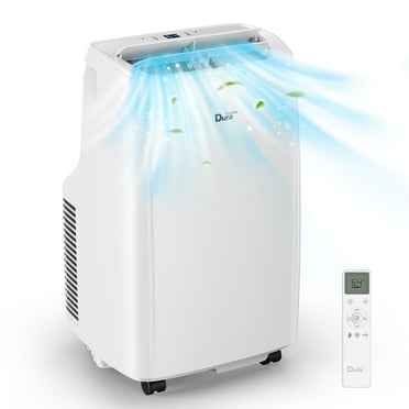 DuraComfort 7250BTU (11000 BTU ASHRAE) Portable Air Conditioners for 300 Sq.Ft, White