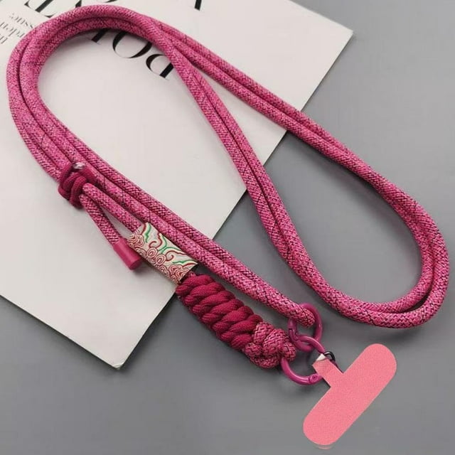 Universal Braided Phone Lanyard Strap - Anti-lost, Adjustable, Trendy Design for Women