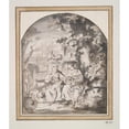 thumbnail image 2 of Gerbrand van den Eeckhout 12x14 Gold Ornate Wood Frame and Double Matted Museum Art Print Titled - Vertumnus And&nbsp;Pomona (1640-45), 2 of 4