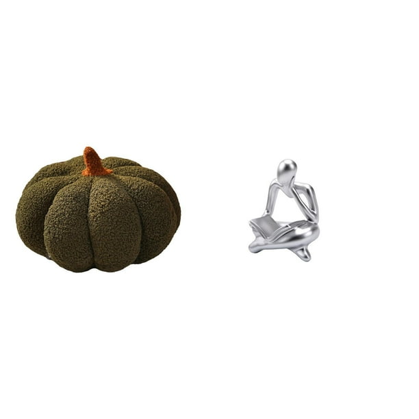 Almohadas de calabaza de Halloween,Cojines de calabaza de Halloween,suaves,para decoración del hogar,Cojines decorativos de calabaza,peluches de Halloween,sofá,Figura de lector
