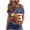 Navy-4, variant on 4th of July Womens Clothes American Flag T Shirts Patriotic Red White Blue One Shoulder Tops Independence Day Short Sleeve Tees