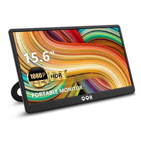 Monitor portátil QQH 15.6 1080P FHD IPS LCD para portátil