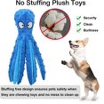 thumbnail image 4 of Juguete de pulpo chirriante para perros, juguetes para la dentición de cachorros, juguetes interactivos para perros al aire libre, juguete de peluche para perros pequeños y medianos., 4 of 4