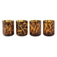 thumbnail image 3 of (2 pack) Thyme & Table 12 fl oz Brown Tortoise Drinking Glasses, Set of 4, 3 of 8
