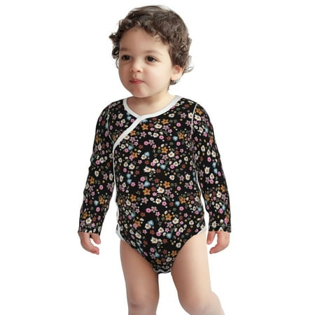 

Haiem Daisies Flowers Printed Unisex-Baby Long Sleeve Onesies Bodysuits Unisex Babies Snap-Up Rompers-3 Months