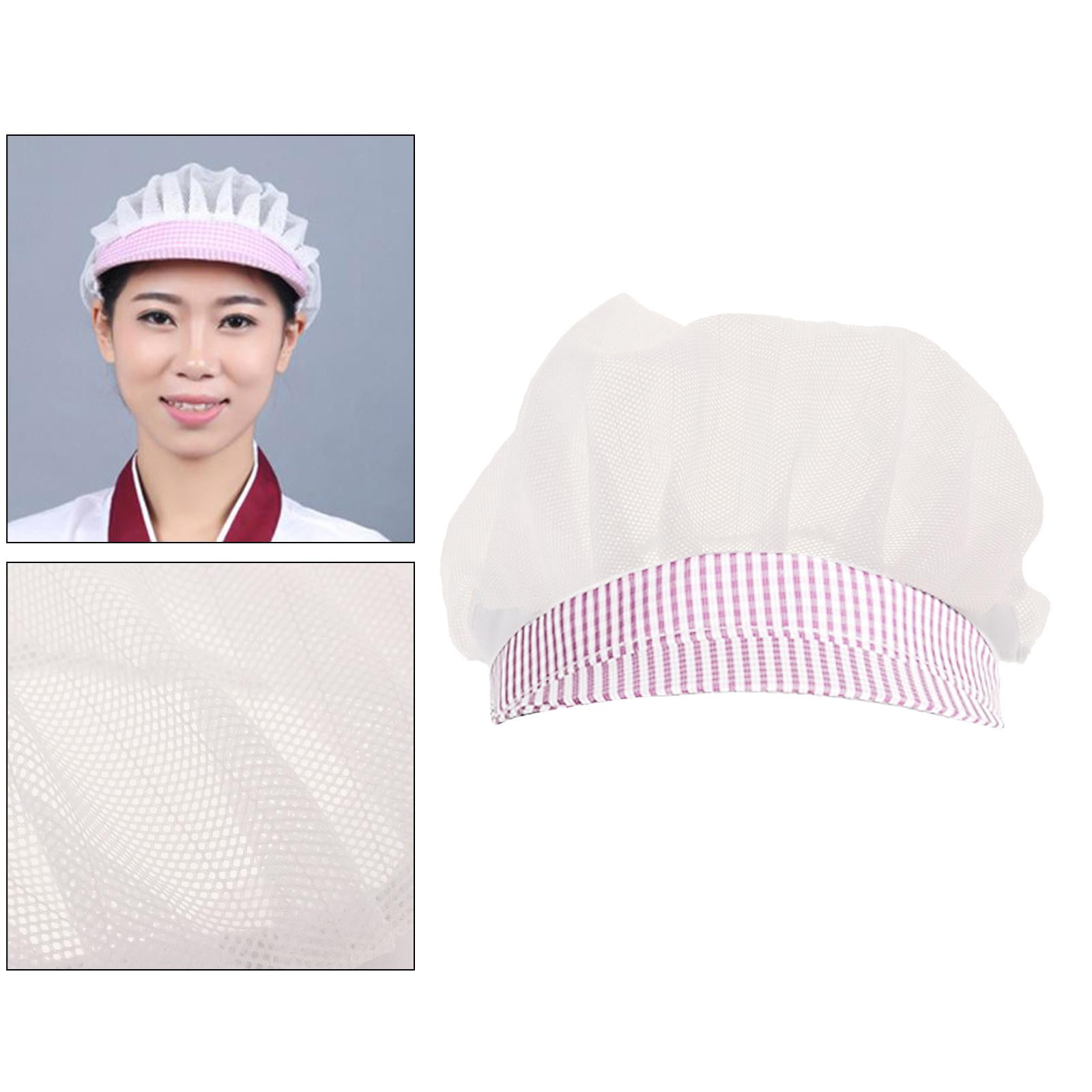 Luzkey Chef Hats Hair Nets Food Service,kitchen,cooking,work With Brim For Adults Red Other