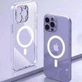 thumbnail image 3 of Original Transparent For Magsafe Magnetic Silicone Case For iPhone 15 14 13 12 11 Pro Max XS XR 7 8 Plus Wireless Charging Cover, 3 of 5