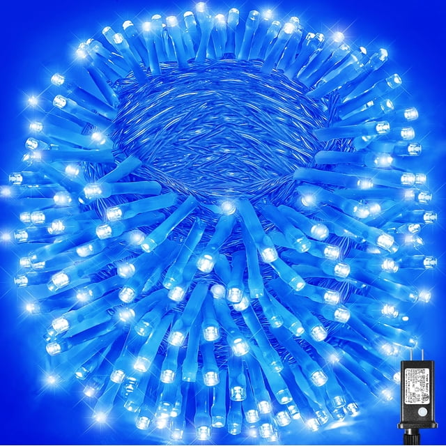 String Lights Vivideal 500 LED, 53 m, impermeable, temporizador azul