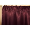 thumbnail image 2 of Shiny Satin Solid Single Curtain Panel Drapery 58 Inch Wide Burgundy, 2 of 2
