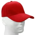 thumbnail image 5 of Falari Plain Blank Baseball Cap Adjustable Size for Outdoor Activities Red, 5 of 6