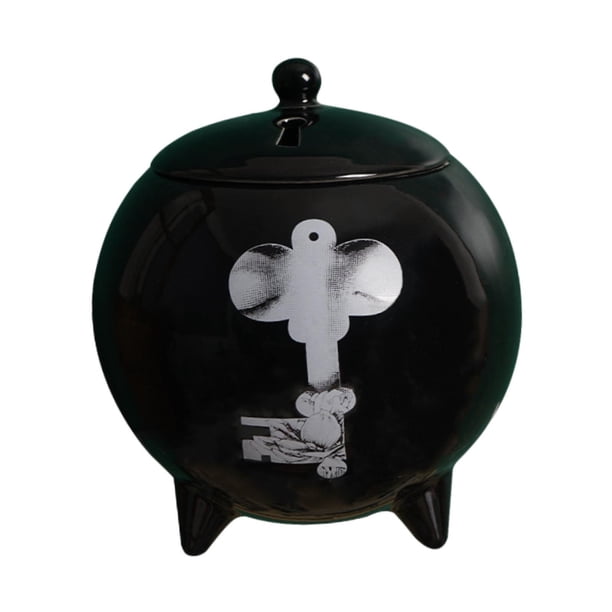 Adorno de cerámica con aceite esencial aromático, escultura decorativa para el hogar, jarrón de cerámica con rostro femenino para almacenamiento en la Estilo J