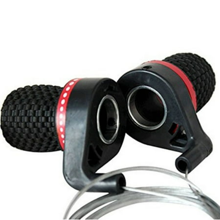 Twist Shift Grips - 1 Pair Bicycle Twist Shifter,Bike Bicycle Gear Grip Shift Lever 6-7-21 Grip Shift Bicycle Handlebar Mountain Bike Cycle
