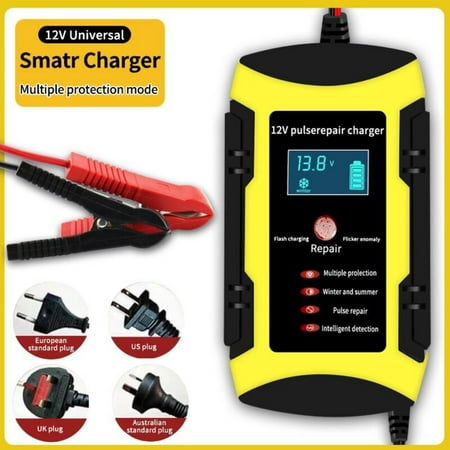 

Digital Display Power Puls Repair Chargers Full Automatic 12V P3 Battery Charger Car Lead Acid Charger Car Battery Charger Smart Jump EU