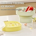 thumbnail image 3 of Vikakiooze Silicone Ice Buckets With Lid Portable Folding Ice Bucket Silicone Foldable Ice Bucket Ice Tray Household Homemade Frozens Ice Food Grade Soft Silicone Ice Storage Box, 3 of 6