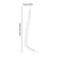 thumbnail image 2 of Crystal Beaded Christmas Tree Garland with Acrylic Icicle Drop Branches, 6 Feet, White and Clear, for Holiday Mantle and Table Centerpiece Decoration, 2 of 3