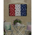 thumbnail image 3 of Red Blue Stars 4th of July Outdoor TV Cover 52 to 55 Inch Weatherproof, Independence Day Retro 600D Oxford TV Covers with Waterproof Zipper, Outside Flat TV Screen Protector Size 52"W x 19"H x 4.5"D, 3 of 7