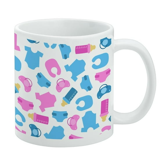 Cute Baby Things Pattern White Mug