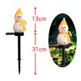 thumbnail image 2 of Solar Light Snowman Spike Light In-Ground Christmas Garden Lawn Path Landscape Lamp Spotlight Outdoor Lighting Decor, Yellow, 2 of 8