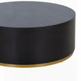 thumbnail image 5 of Round Coffee Table for Living Room - Fully Assembled Black MDF, 5 of 11