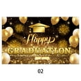 thumbnail image 3 of Decorative Flags, 2025 Class Graduation Photography Black and Gold Bachelor Cap Balloon Grad Congrats Banner Background Congrats Grad Prom Banner Background, Flags_ Banners & Accessories, 3 of 9