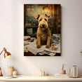 thumbnail image 2 of Lakeland Terrier Dog Bathroom Decor - Funny Bathroom Decor Wall Art, Dog Bathroom Wall Art and Animal Canvas, Dog Bathroom Canvas, 2 of 4