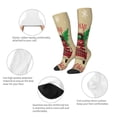 thumbnail image 3 of Fotbe Christmas Vintage Red Truck Calcetas Divertidas Estampadas para Hombre y Mujer, Calcetas de Algodón hasta la Rodilla para Caminar, Correr, Enfermería y Embarazo, 3 of 6