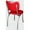 Cracked Ice Red, variant on Richardson Seating Handle Back Diner Chair with Single Tone Channel Back and 1" Pulled Seat-Color:Cracked Ice Grey