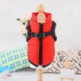 thumbnail image 5 of Pet Dogs Warm Clothes Waterproof Small Big Dog Jacket Autumn Winter Pet Dog Skiing Coat Clothing With Harness Chest Strap, 5 of 8