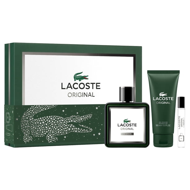 Set de 3 piezas Perfume Lacoste Original de 100 ml para hombre
