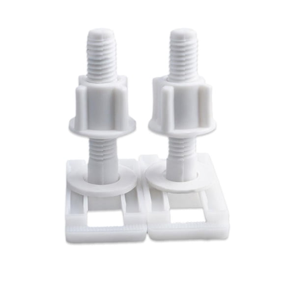 Kit de reparación de asiento de inodoro de plástico Bisagras Pernos inferiores Tornillos de montaje Baño