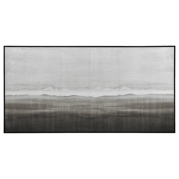 Bouclair Black And White Abstract Framed Art 59 X 30 in (150 X 76.2 cm)