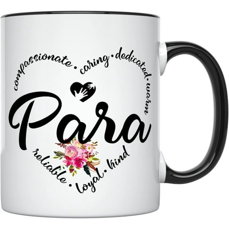 

YouNique Designs Paraprofessional Mug 11 Ounces Paraeducator Coffee Mug Para Professional Cup Teacher Aide Mug Teachers Aide Coffee Cup Teacher Assistant (White)