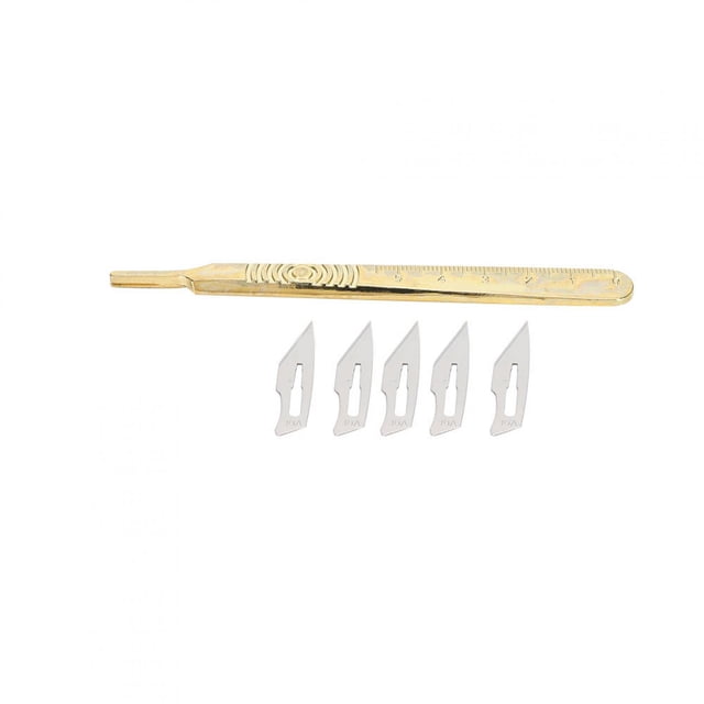 Juego de cuchillas para grabado de joyería, mango de bisturí quirúrgico, mango de cuchillas (hoja de mango)