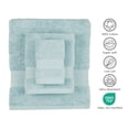 thumbnail image 6 of Everyday Home by Trident 6 Pc Bath Towel Set, 100% Cotton, Plush, Absorbent, Soft Comfort Bathroom Towels, Nile Blue, 6 of 11