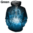 thumbnail image 2 of Sudadera con capucha para hombre nueva de otoño con estampado 3D de lobo y animales, jersey de lobo, moda urbana, sudaderas casuales de gran tamaño para hombre, 2 of 5