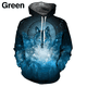 thumbnail image 2 of Sudadera con capucha para hombre nueva de otoño con estampado 3D de lobo y animales, jersey de lobo, moda urbana, sudaderas casuales de gran tamaño para hombre, 2 of 4