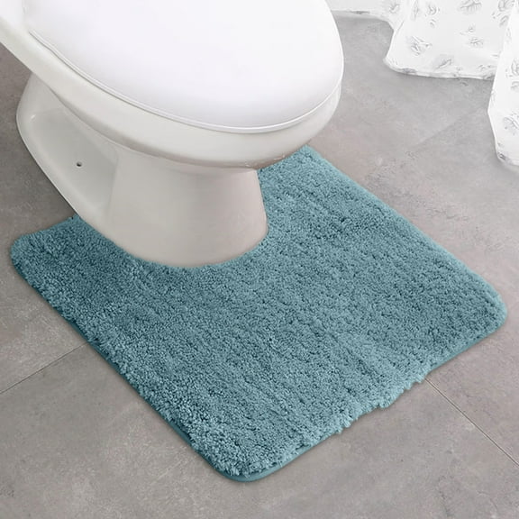 YMARPT Soft U-Shaped Bathroom Rug, Thickened U-Shaped Mat, Non Slip Toilet U Shaped Bath Mat, Toilet Bath Mat, Floor Carpet Bath Rugs Mat for Toilet Base