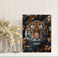thumbnail image 2 of Qisvanset 12x16 Inch Jungle Tiger Floral Canvas Wall Art, Vibrant Wild Animal Exotic Nature Home Wall Decor, 2 of 8