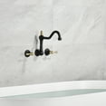 thumbnail image 3 of sumerain Wall Mount Bathtub Faucet Matte Black Tub Filler Vintage Leg clawfoot Tub Faucet, 3 of 9