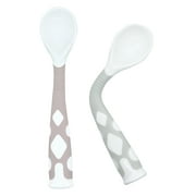 Kushies SiliBend Silicone Spoons Adjustable to any Angle Pink/Grey