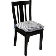Better Homes and Gardens Gingham Chair Pads Set of 4, Blue Denim