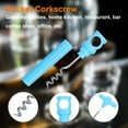 thumbnail image 5 of 3Pack Travel Corkscrew Pocket Corkscrew Portable Wine Opener for Camping Blue, 5 of 5