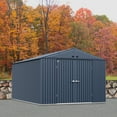thumbnail image 3 of Arrow Elite 10 x 14 x 8 ft Anthracite Steel Storage Shed, 3 of 17