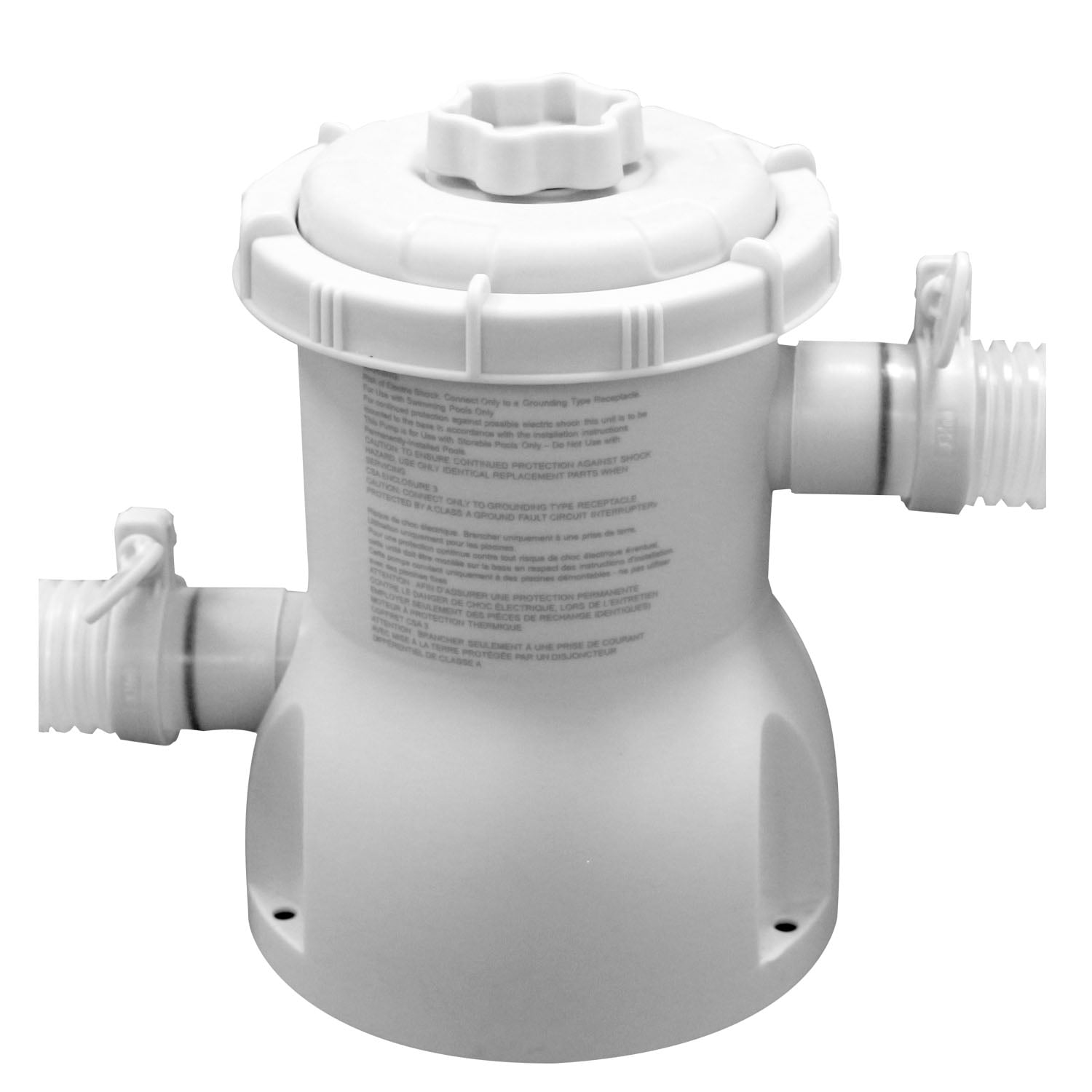 PAOLFOX Above Ground Pool Filter Pump Crystal Clear Cartridge Filter